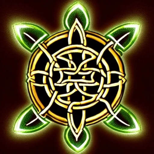 Prompt: celtic + the darkest of the dark, the lightest of the light