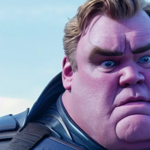 Image similar to film still of John Candy as Thanos in Avengers Endgame