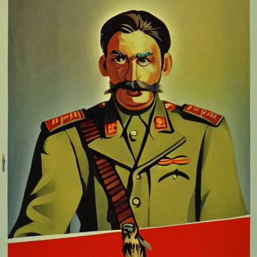 Image similar to a detailed and complex, highly detailed, concept art, soviet propaganda poster depicting a dromaius in military uniform. marxism - leninism. painting by irakli toidze,