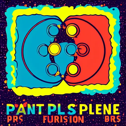 Image similar to 2 planet collapse particle fusion element macro cosmic art by butcher billy, sticker, colorful, illustration, highly detailed, simple, smooth and clean vector curves, no jagged lines, vector art, smooth andy warhol style