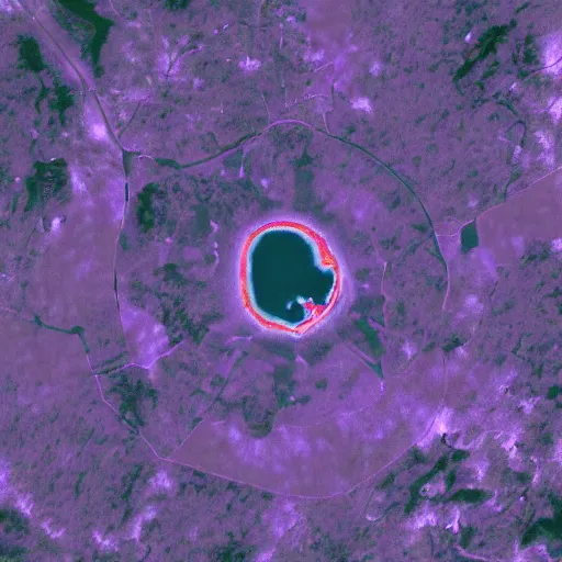 Image similar to landsat IR image of an eye, mirai nikki