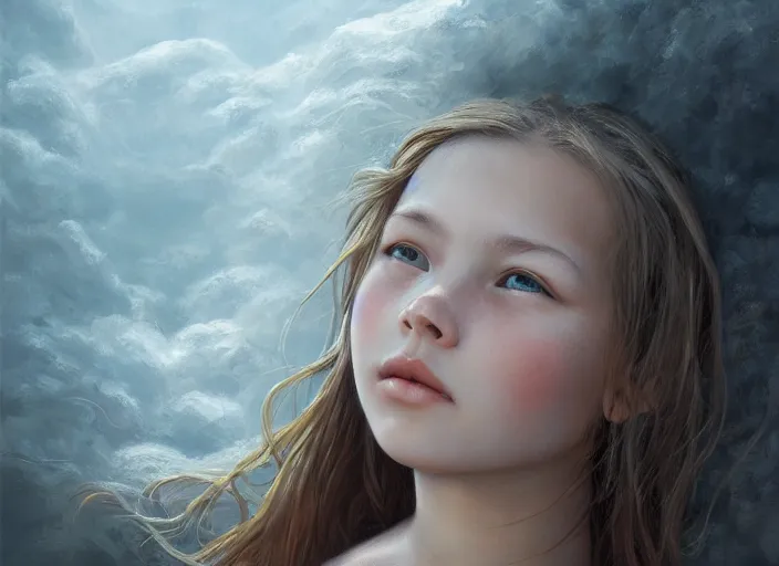 Prompt: a full head shot, detailed photograph of a dreaming girl a distance landscape, photorealism ultradetailed digital art, irina french, heraldo ortega, mandy jurgens, golden ratio, art canvas, award winning, masterpiece trending on artstation 8 k 1 5 0 mpx, hasselblade wide shot