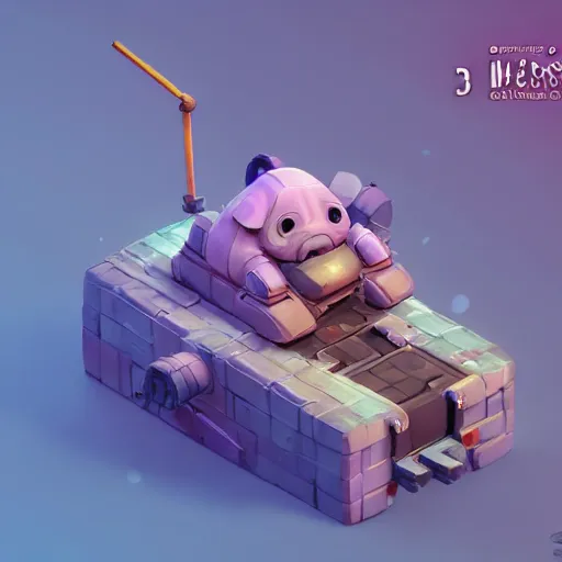 Prompt: Isometric 3D Fantasy Cute and adorable pig Mecha ship, Smooth 3D Illustration, soft render, Servando Lupini, Daniil Kudriavtsev, handpaint texture, Blender, 3DCoat H 648