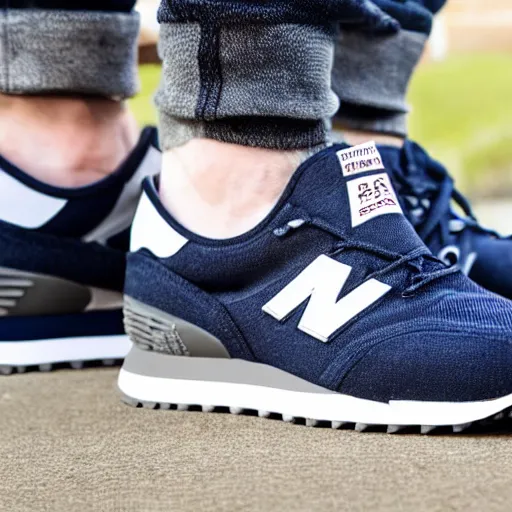 Image similar to a 21 year old skinny white guy with no beard and black hair on top, short on sides, in a navy blue sweater, jeans and grey new balance shoes funko pop close up highly detailed photo