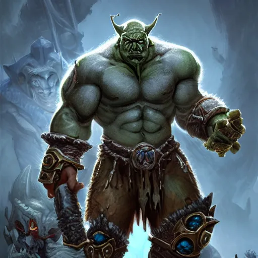 Image similar to an orc army, blizzard warcraft art, concept art, incredibly highly detailed and realistic, 8 k, sharp focus, studio quality