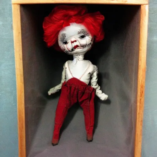 Image similar to attic full of creepy dolls
