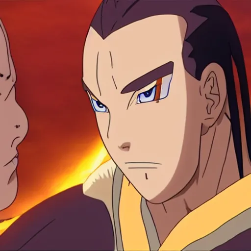 Image similar to elrond tells naruto he is his father, ultra realistic, uhd, 8 k, cinematic, golden hour, beautiful