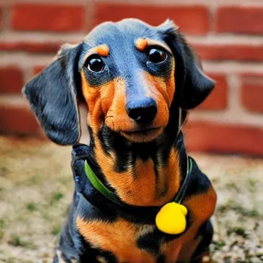 Image similar to Dwayne The Rock Dachshund