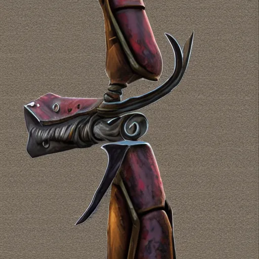 Image similar to item art of a firey , double-headed axe