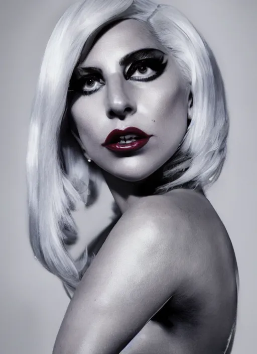 Image similar to lady gaga by nick knight, born this way, born this way album, red weapon 8 k s 3 5, cooke anamorphic / i lenses, highly detailed, cinematic lighting