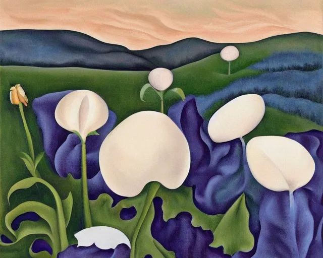 Image similar to artwork by georgia o'keeffe