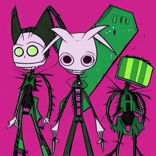 Image similar to invader zim