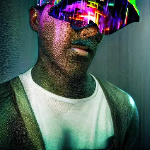 Image similar to cinematic shot epic virtual of creativity, walls of large moving images, hyper realistic, mood lighting, fantasy, detailed people creating beautiful diverse large holographic art, highly detailed, super realistic, point of view of visor wearer, hands painting in the air!, perfect lighting pixel sorting