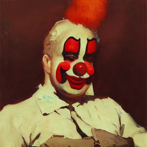 capitalist clown glutton, a painting by illya repin | Stable Diffusion ...