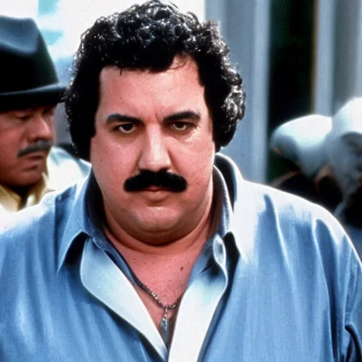 Prompt: greyhound bus driver pablo escobar, scarface, bullets, action masterpiece, cinematic