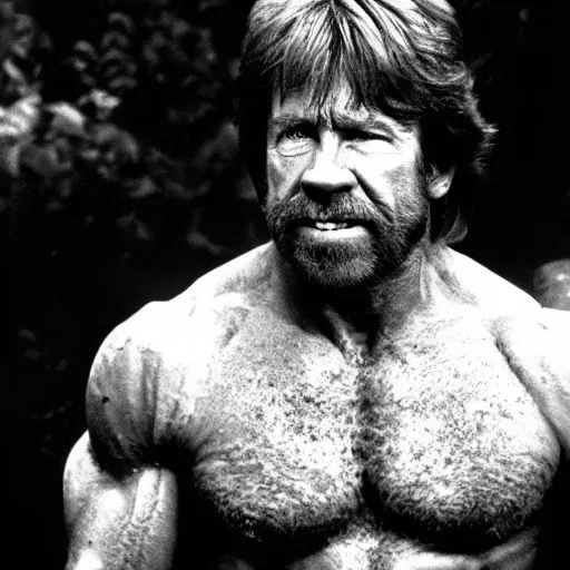 Image similar to Chuck Norris as Hulk