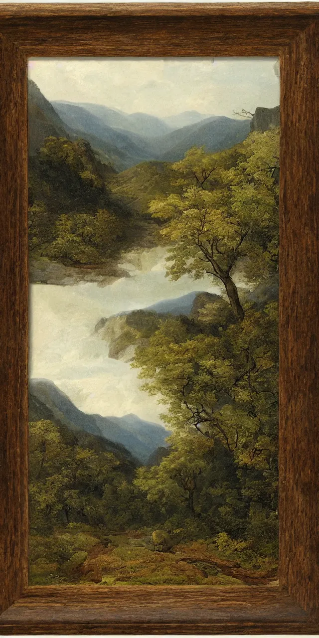 Image similar to appalachians mountains, by vincent van oggh