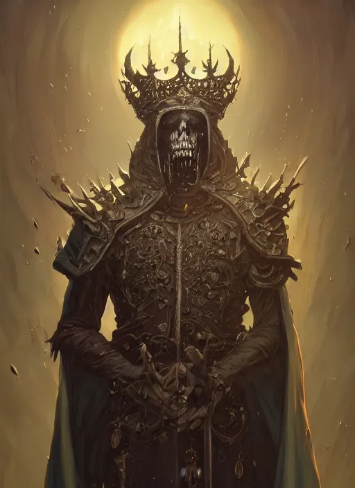 Image similar to Highly detailed portrait of Majestic undead king, Ainz Ooal Gown, in GTA V, Stephen Bliss, unreal engine, fantasy art by Greg Rutkowski, Loish, Rhads, ferdinand knab, Makoto Shinkai and Lois van baarle, ilya kuvshinov, rossdraws, Tom Bagshaw, alphonse mucha, global illumination, radiant light, detailed and intricate environment