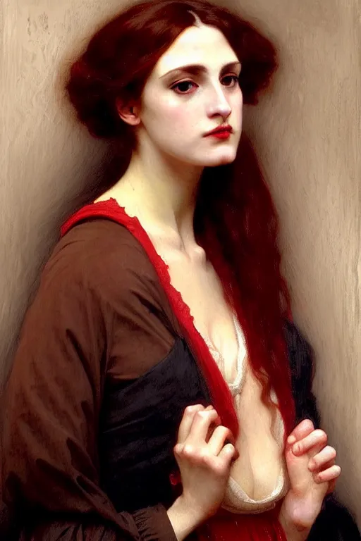 Prompt: victorian lady, painting by rossetti, bouguereau, detailed art, artstation