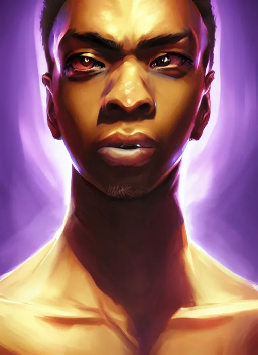 Image similar to An epic fantasy comic book style portrait painting of a skinny dark skinned thief who\'s good at martial arts, unreal 5, DAZ, hyperrealistic, octane render, cosplay, RPG portrait, dynamic lighting