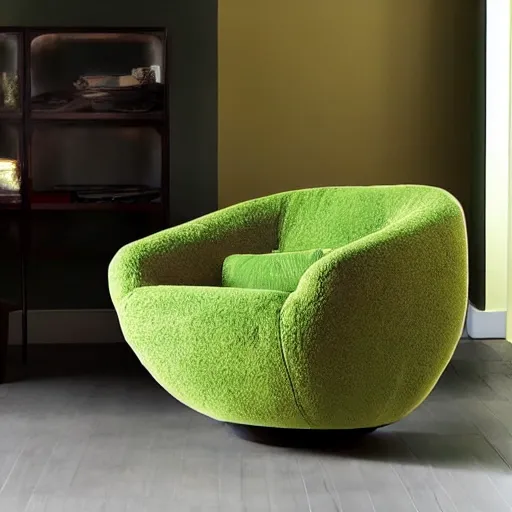 Image similar to armchair in the shape of an avocado