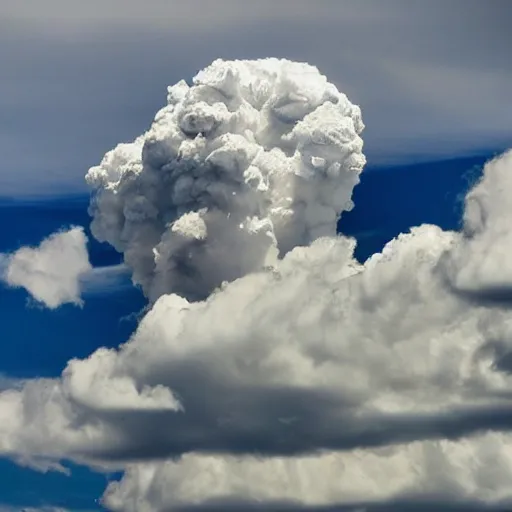 Prompt: a mesmerizing cloud looking like a dragon