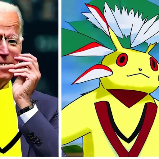 Image similar to Joe Biden as a Pokémon 4k