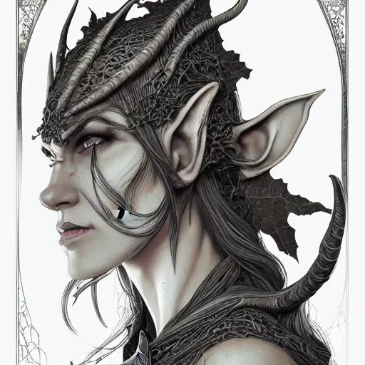 Image similar to wideview of an elven witch,intricate, veins, by Hugo pratt, ultradetailed, charachter design, concept art, trending on artstation,