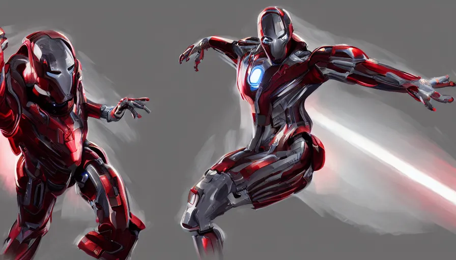 Prompt: concept art of elon musk as ultron by jama jurabaev, dynamic pose, trending on artstation, high quality, brush stroke, for aaa game