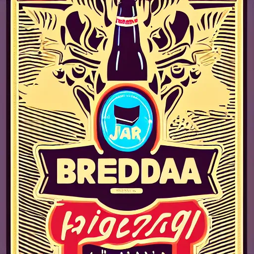 Image similar to Propaganda poster of a beer, sticker, highly detailed, colorful, illustration, drama, smooth and clean vector curves, no jagged lines, vector art, smooth