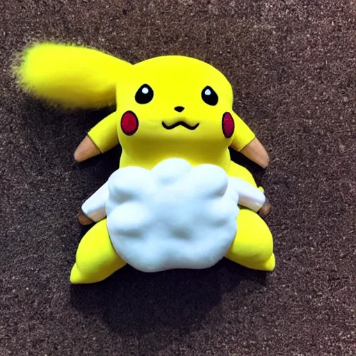 Image similar to a cloud Pikachu