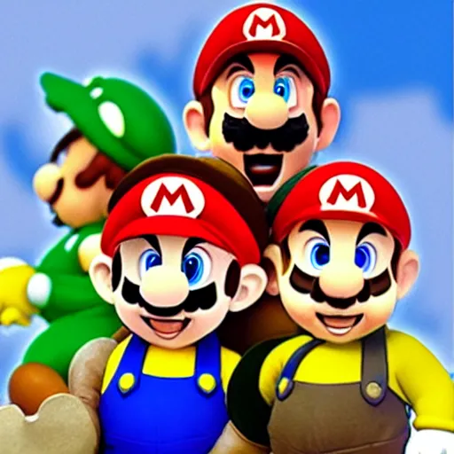 Image similar to realistic mario bros
