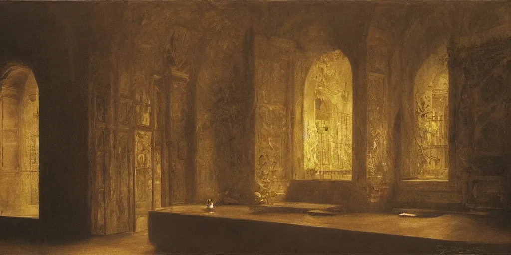 Image similar to artwork by eugene von guerard, maria fortuny atmospheric lighting