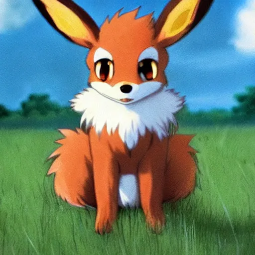 I got bored and made a pre evolution to eevee called Evou, I based it off a  fennec fox and a pomeranian : r/pokemon