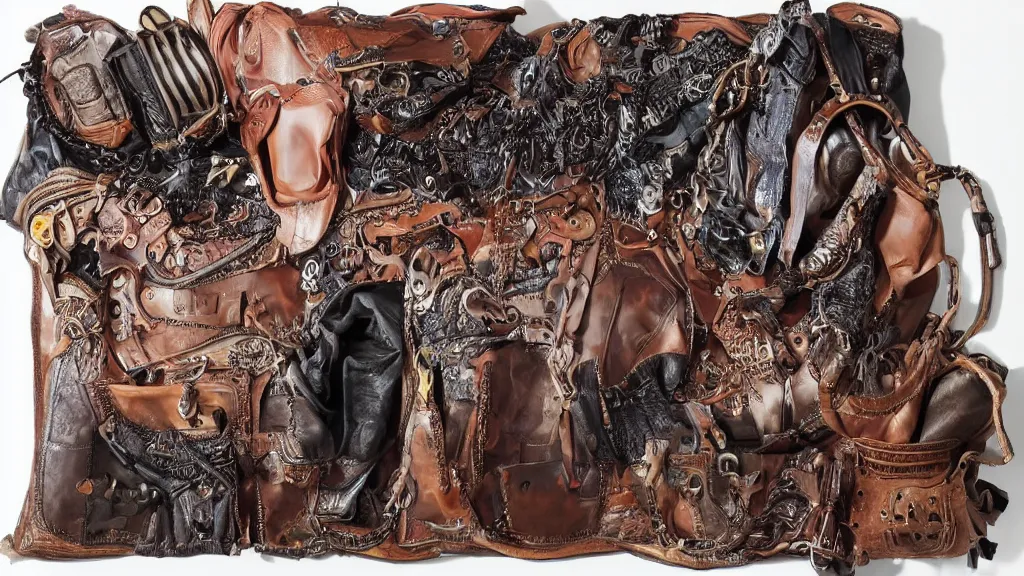 Image similar to maximalist dignified leather nightmare