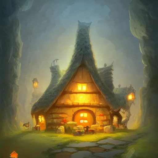Prompt: a house made of cheese, fantasy, digital art, by andreas rocha, highly detailed, trending on artstation
