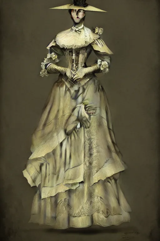 Image similar to wet plate photograph of an anthropomorphic turtle as a victorian - era woman in a dress, dramatic lighting, highly detailed, digital painting, artstation, concept art, smooth, sharp focus, illustration, art by wlop, mars ravelo and greg rutkowski
