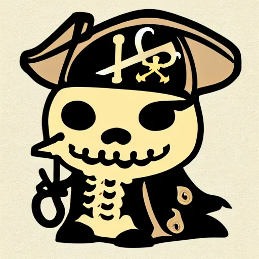 Image similar to Pirates of the caribbean but instead of davy jones it is the GitHub octocat