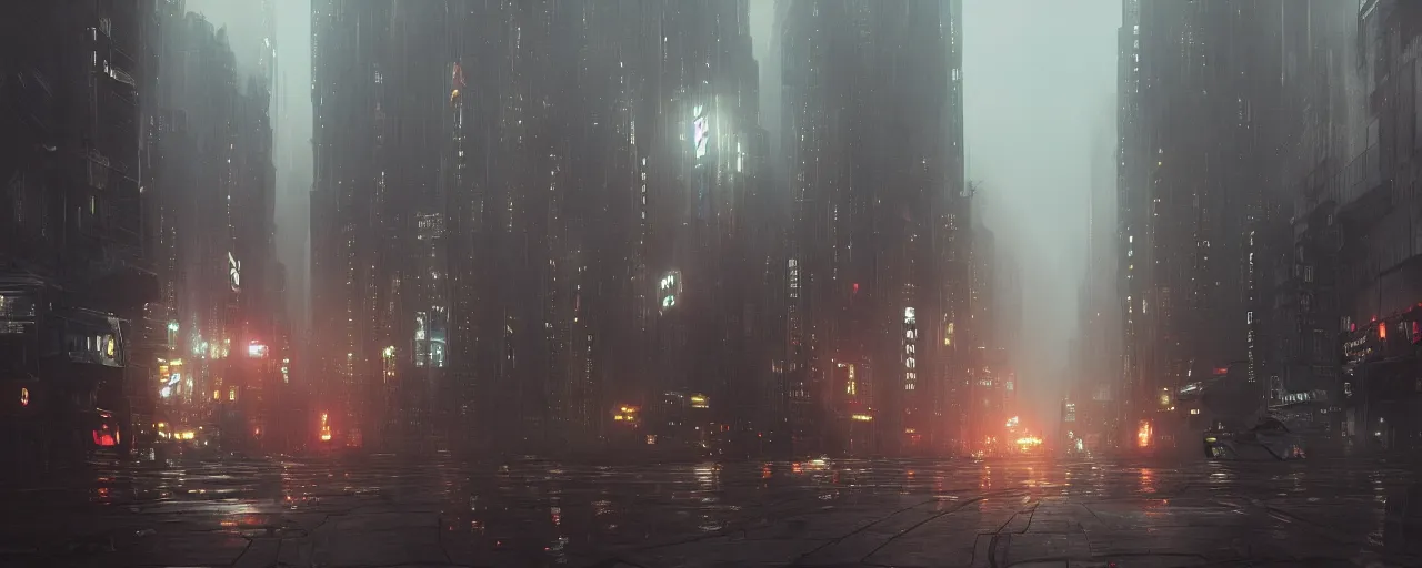 Image similar to sci-fi blade runner city beautiful dynamic lighting, cinematic, wide angle establishing shot, extremely high detail, photo realistic, cinematic lighting, post processed, concept art, artstation, matte painting, style by Jakub Rozalski , unreal engine 8k