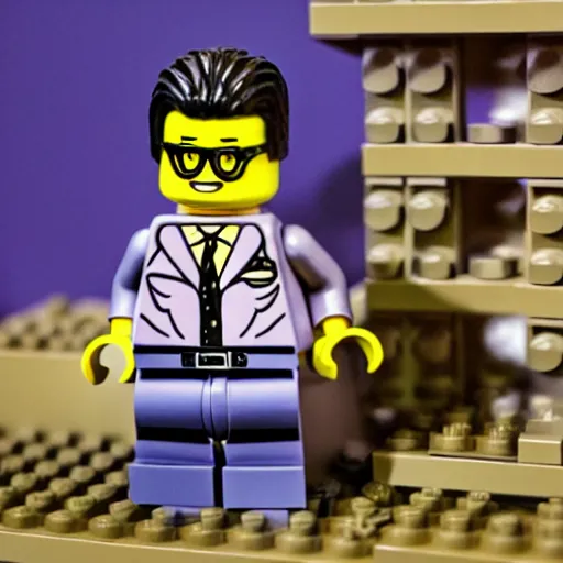 Image similar to lego jeff goldblum,