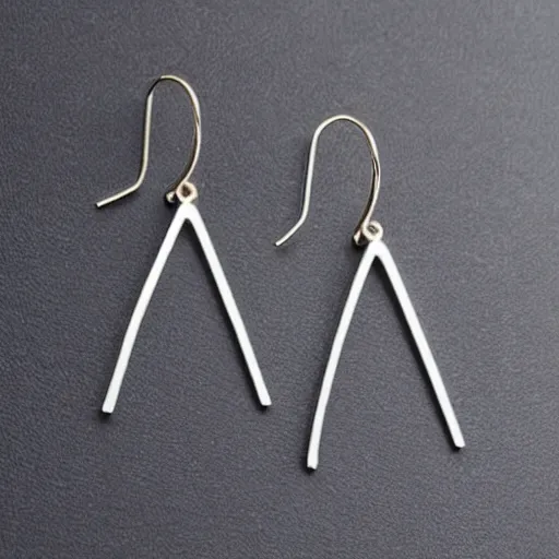 Prompt: “minimalistic beautiful fashionable surprising earring design”