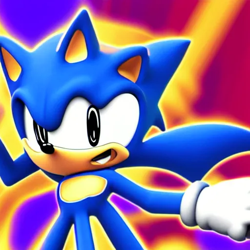 Image similar to sonic the hedgehog as a megaman boss