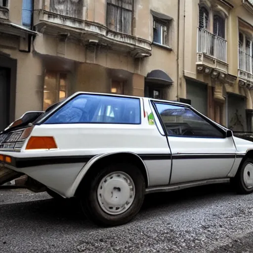 Image similar to An FSO Polonez parked on a street