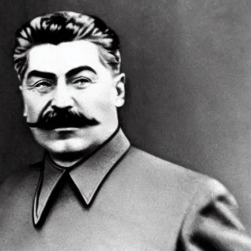 Prompt: Joseph Stalin McDonald's manager