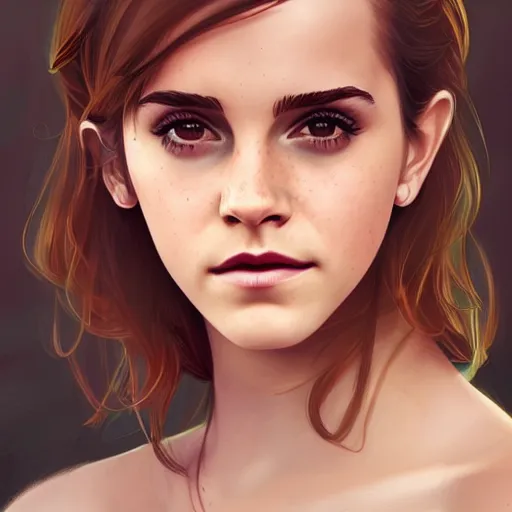 Image similar to emma watson as a teen girl, gorgeous, amazing, elegant, intricate, highly detailed, digital painting, artstation, concept art, sharp focus, illustration, art by Ross tran