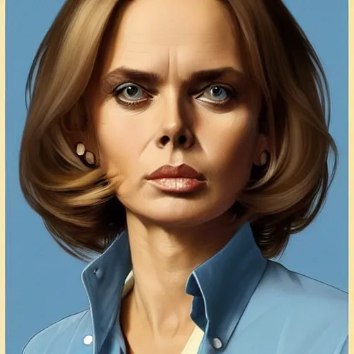 Prompt: portrait of a blonde fuller figured middle aged barbara bach from the bond film wearing blue dungarees and eating ice creams with michael mcintyre wearing a blue shirt and chinos in porto, real life skin, intricate, elegant, highly detailed, artstation, concept art, smooth, sharp focus, art by artgerm and greg rutkowski and alphonse mucha