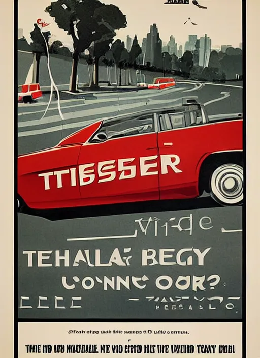 Prompt: vintage ad poster designed by apple for tesla company