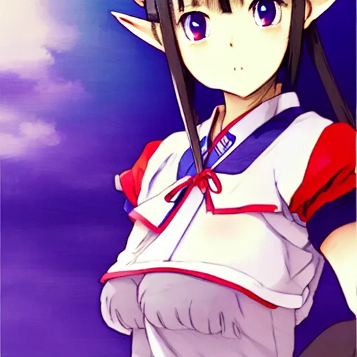 Prompt: a beautiful boyish zelda alluring gravure model, wearing japanese school girl outfit with mayan pattern and native style, modern aztec street fashion, perfect anime face, gapmoe yandere grimdark, trending on pixiv fanbox, painted by greg rutkowski makoto shinkai takashi takeuchi studio ghibli, akihiko yoshida