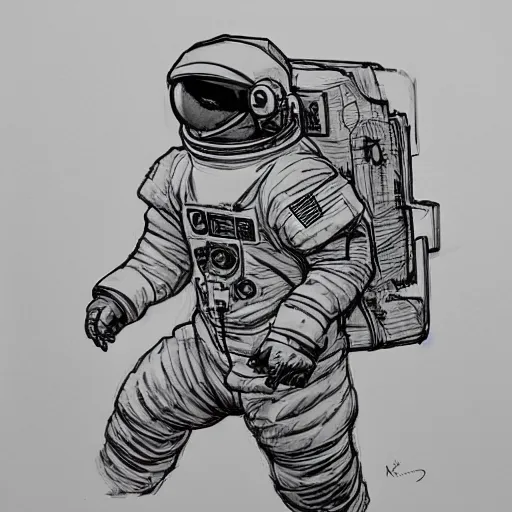 Image similar to an astronaut by king jung gi