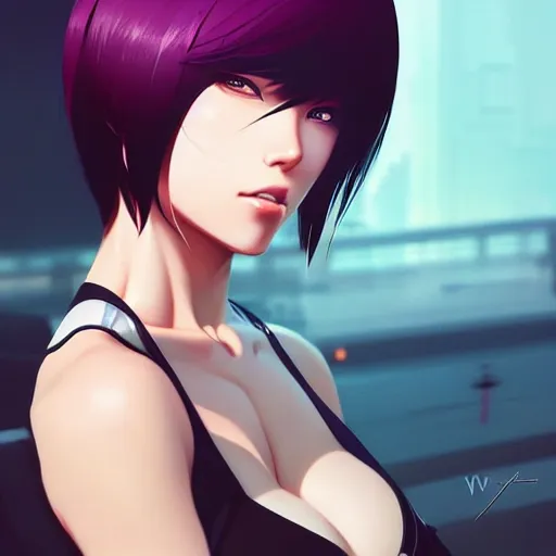 Prompt: a portrait of a beautiful motoko kusanagi, art by ilya kuvshinov and wlop and artgerm and josan gonzalez, digital art, highly detailed, intricate, sharp focus, trending on artstation hq, deviantart, pinterest, unreal engine 5, 4 k uhd image